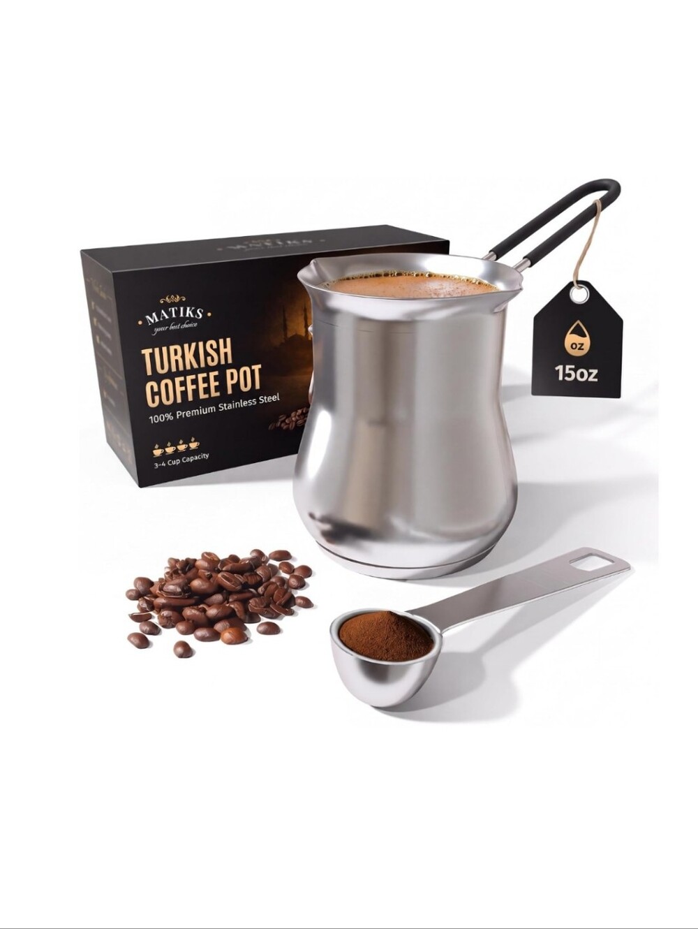Turkish Coffee Maker, 15 Oz